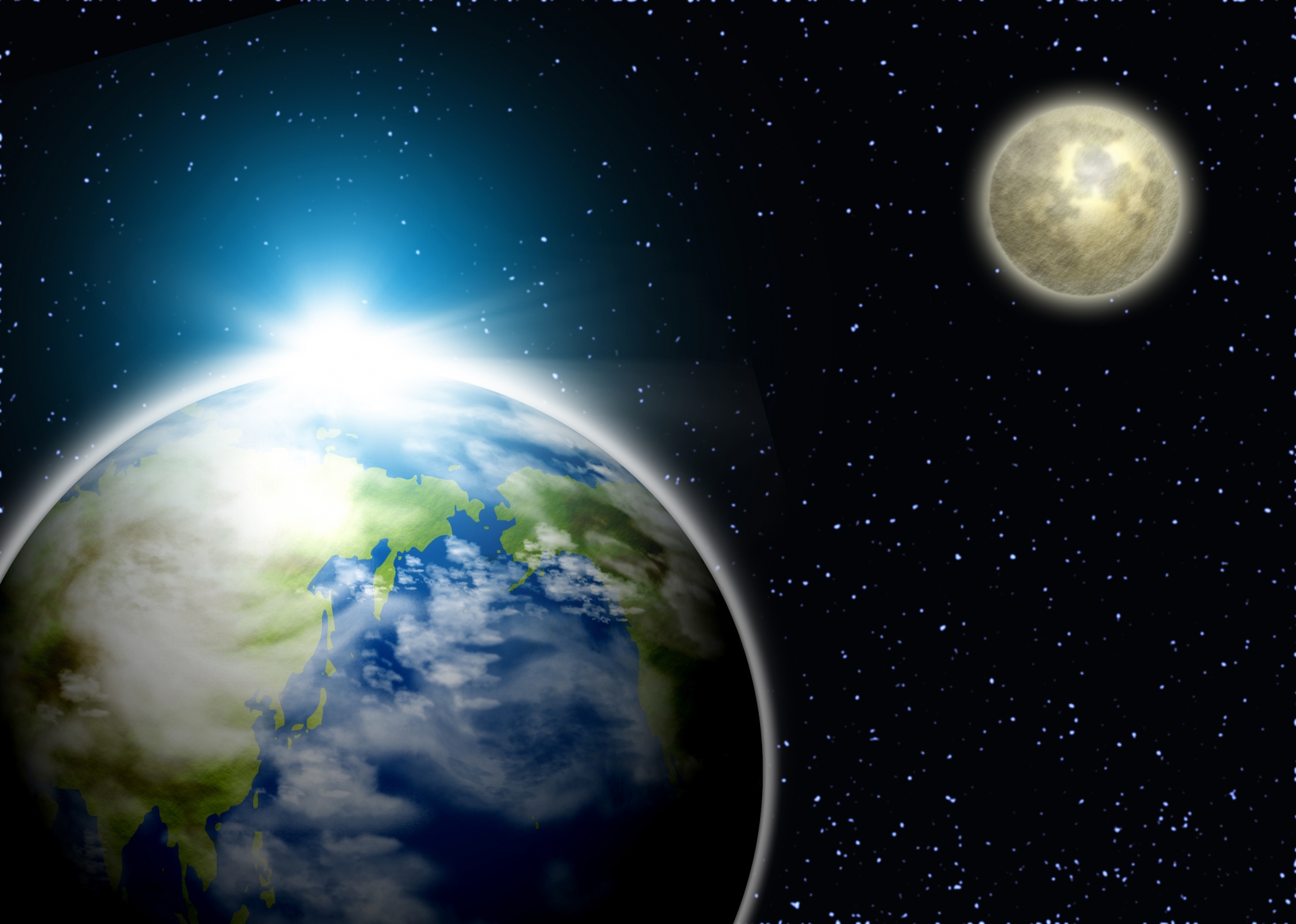 地球と太陽・月の関係は？